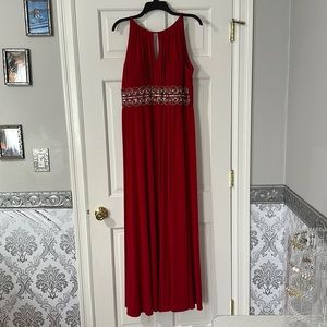 Long Red Dress/Gown - Size 14